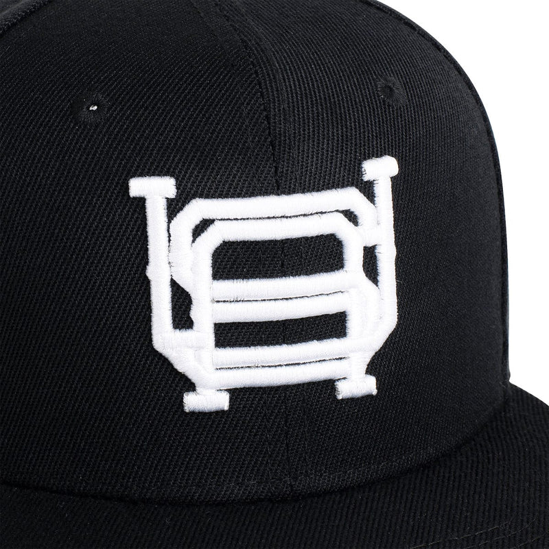 RSVLTS Interlocking USA (Black & White) TLB Hat — detail 4