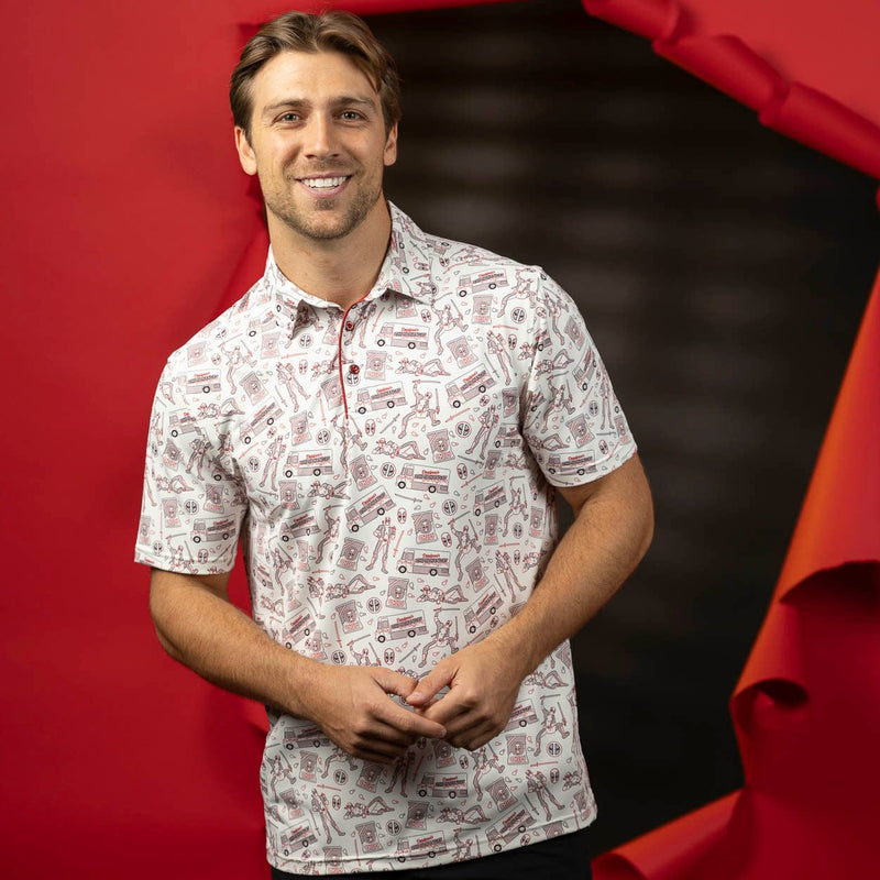 RSVLTS Chips and Chimi All-Day Polo in Red — detail 3