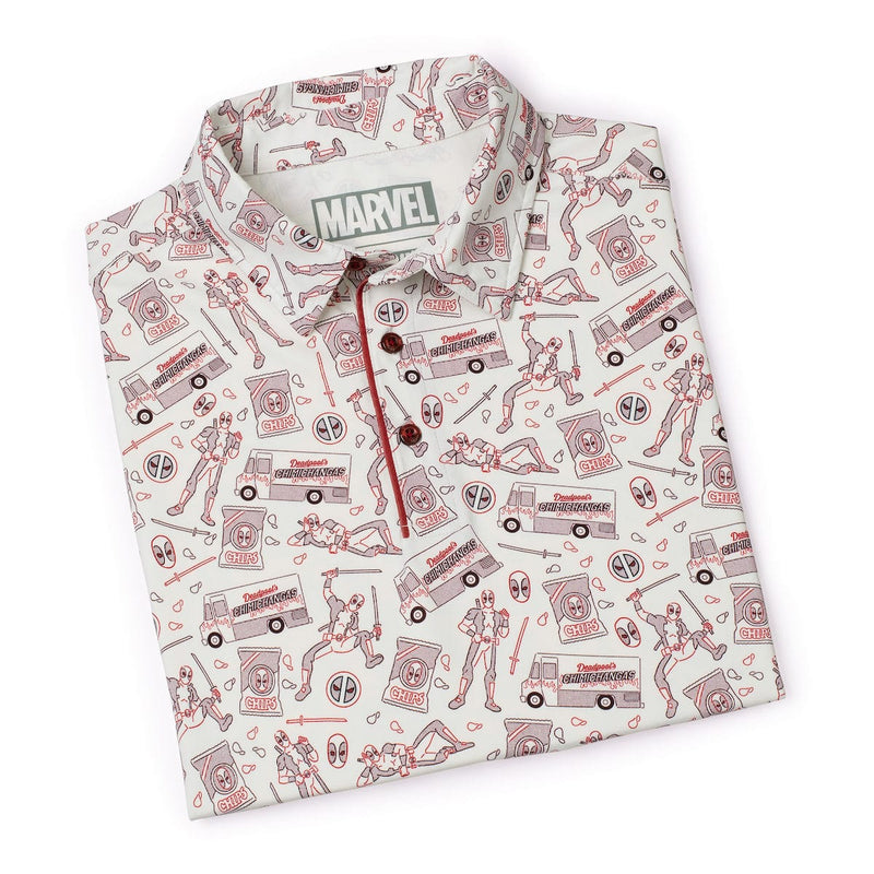 RSVLTS Chips and Chimi All-Day Polo in Red — detail 7