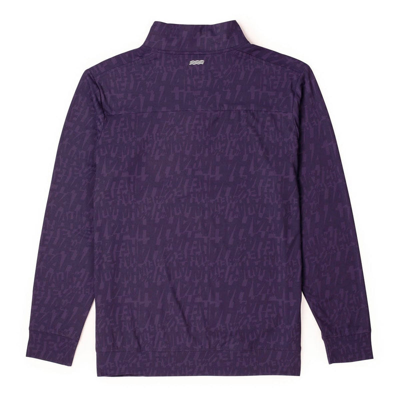 RSVLTS Clownin' a Round Quarter Zip in Purple — detail 7
