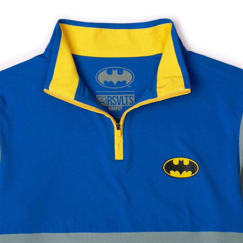 RSVLTS Holy Activewear, Batman! Quarter Zip in Blue — detail 5
