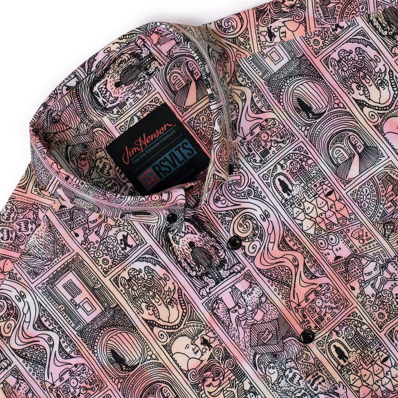 RSVLTS By Henson's Hand KUNUFLEX Short Sleeve Shirt in Multicolor — detail 4