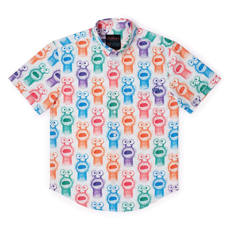 RSVLTS What the Fuzz? KUNUFLEX Short Sleeve Shirt in Multicolor — detail 2