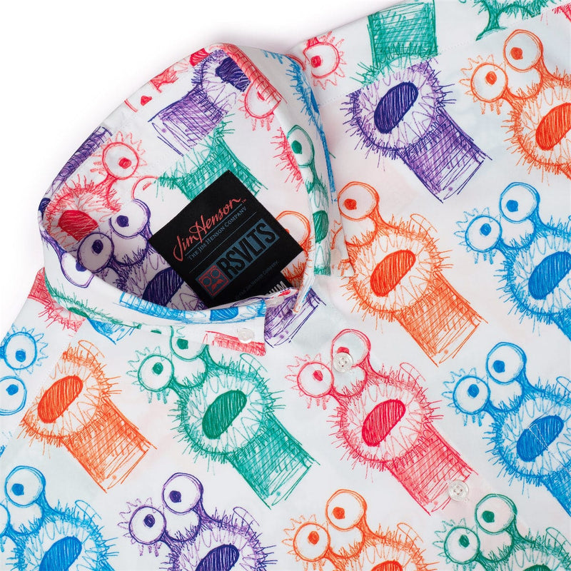 RSVLTS What the Fuzz? KUNUFLEX Short Sleeve Shirt in Multicolor — detail 4