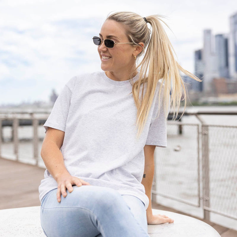 RSVLTS Heather Gray Crewneck Tee in Gray — detail 3
