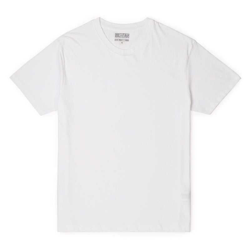 RSVLTS Solid White Crewneck Tee in White — detail 2