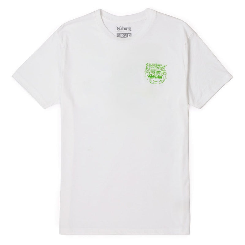 RSVLTS Beware OGRE Crewneck Tee in White — detail 2