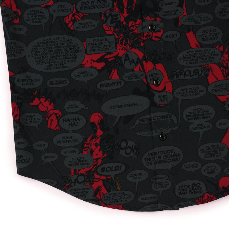 RSVLTS Merc with a Mouth KUNUFLEX Short Sleeve Shirt in Black — detail 6