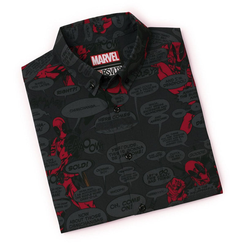 RSVLTS Merc with a Mouth KUNUFLEX Short Sleeve Shirt in Black — detail 7