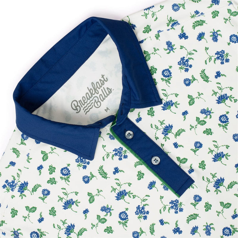 RSVLTS Grandma's Garden All-Day Polo in Blue — detail 5