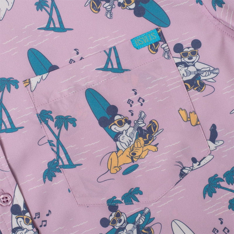 RSVLTS Shore Looks Relaxin' KUNUFLEX Short Sleeve Shirt in Pink — detail 5