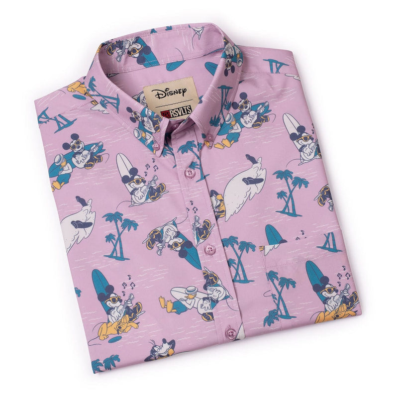 RSVLTS Shore Looks Relaxin' KUNUFLEX Short Sleeve Shirt in Pink — detail 8