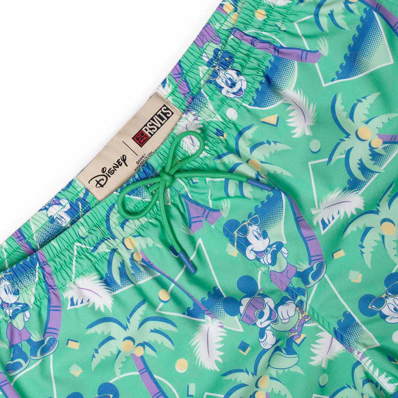 RSVLTS Cabana Mickey Hybrid Shorts in Green — detail 6