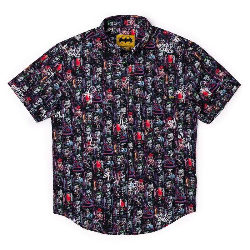 RSVLTS Last Laugh KUNUFLEX Short Sleeve Shirt in Black — detail 4