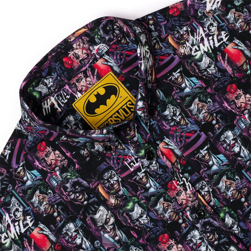 RSVLTS Last Laugh KUNUFLEX Short Sleeve Shirt in Black — detail 7