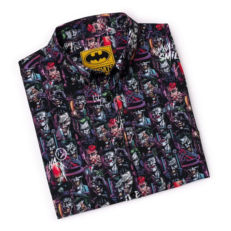 RSVLTS Last Laugh KUNUFLEX Short Sleeve Shirt in Black — detail 8