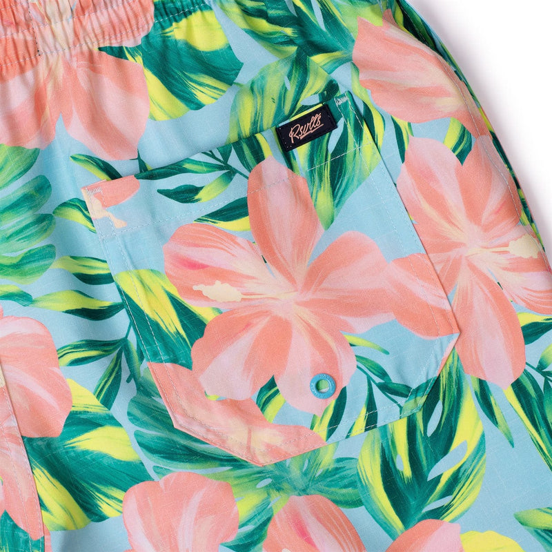 RSVLTS Island Time Hybrid Shorts in Blue — detail 2