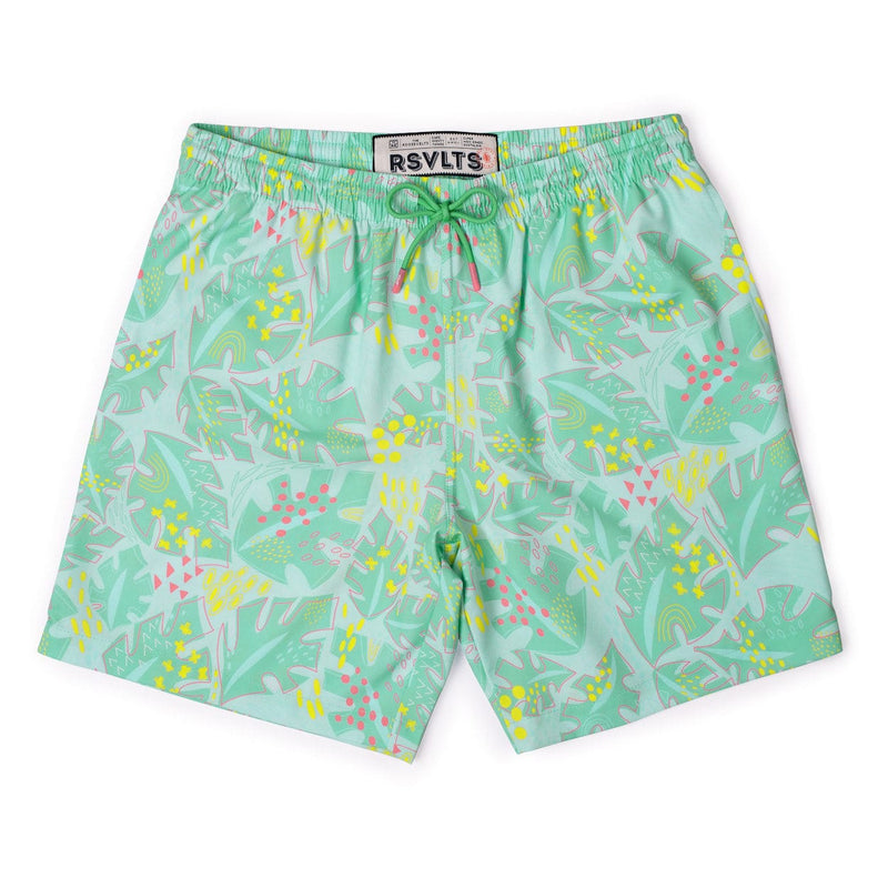 RSVLTS Wildberry Cove Hybrid Shorts in Green — detail 2