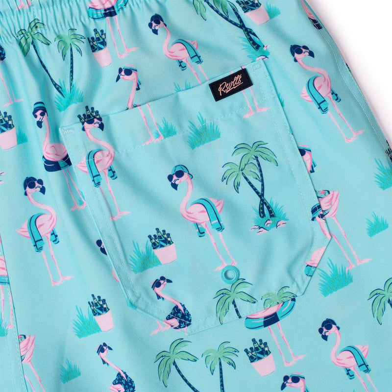 RSVLTS Life’s a Beak Hybrid Shorts in Blue — detail 2
