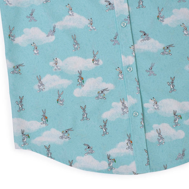 RSVLTS The Ehhh-volution of Bugs KUNUFLEX Short Sleeve Shirt in Blue — detail 6