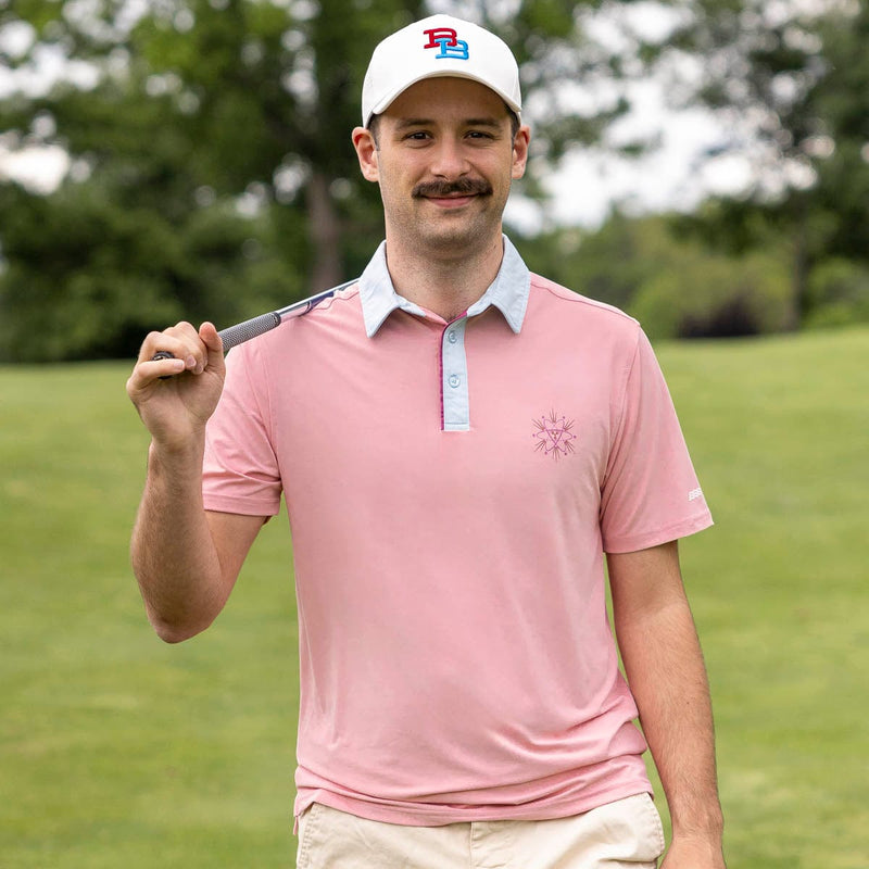 RSVLTS The Eastwood All-Day Polo in Pink — detail 2