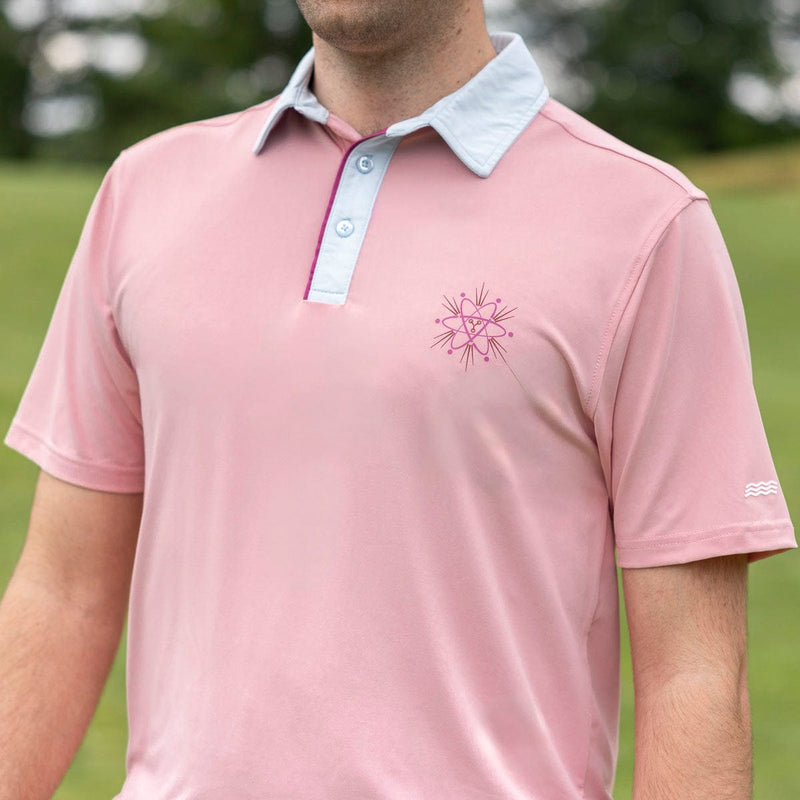 RSVLTS The Eastwood All-Day Polo in Pink — detail 4