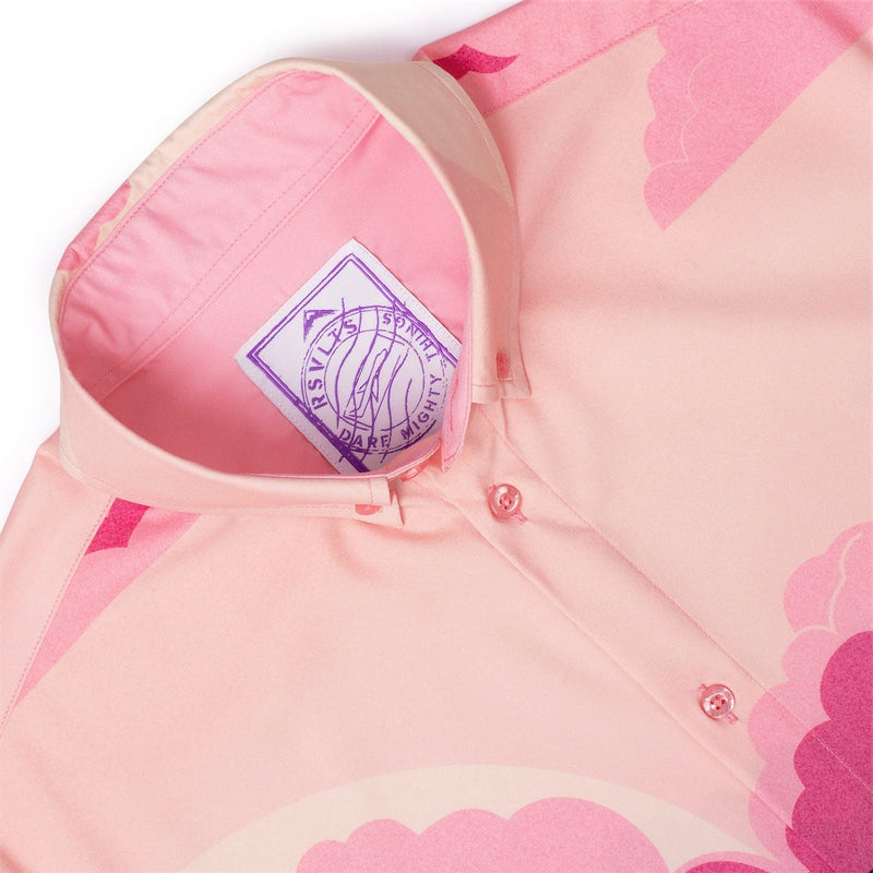 RSVLTS Tahiti KUNUFLEX Short Sleeve Shirt in Pink — detail 4
