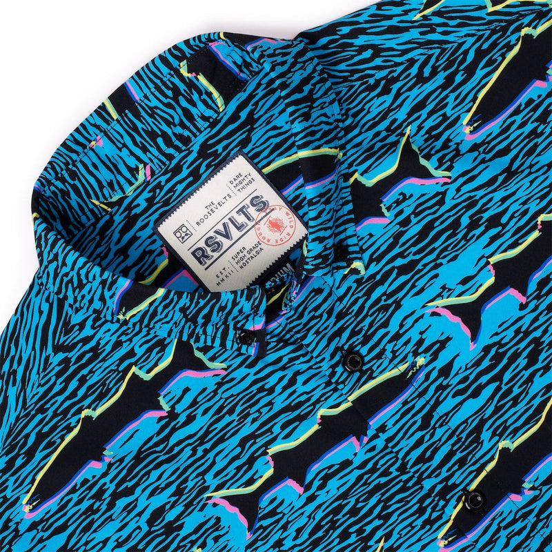 RSVLTS Cool Cudas KUNUFLEX Short Sleeve Shirt in Black — detail 7