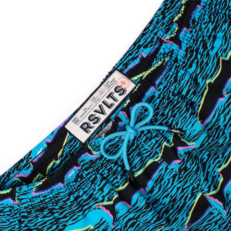 RSVLTS Cool Cudas Hybrid Shorts in Black — detail 4