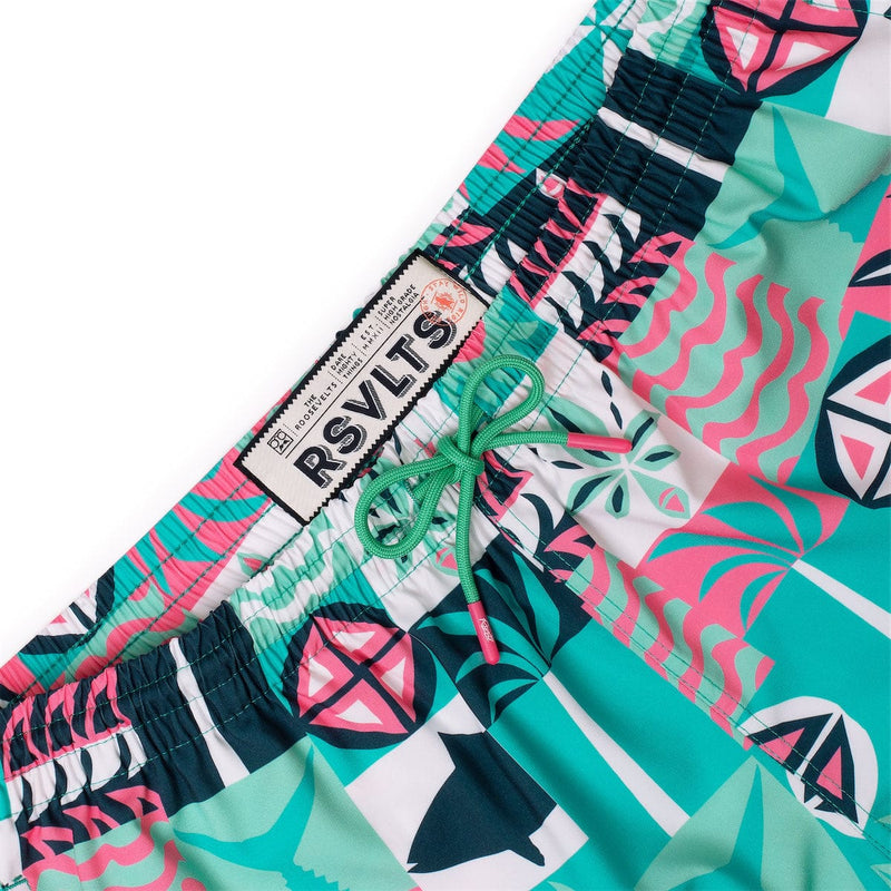 RSVLTS Shore Things Hybrid Shorts in Green — detail 4