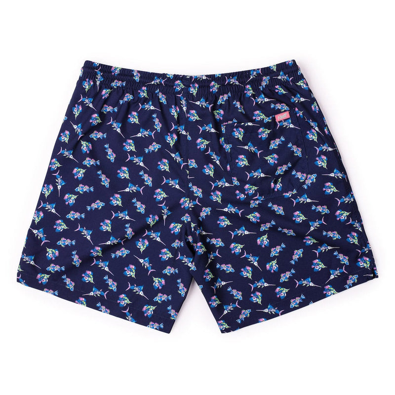 RSVLTS Skeletal Seas Hybrid Shorts in Blue — detail 5