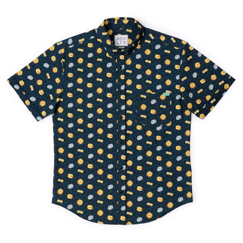 RSVLTS B.E.C. Bliss KUNUFLEX Short Sleeve Shirt in Black — detail 2
