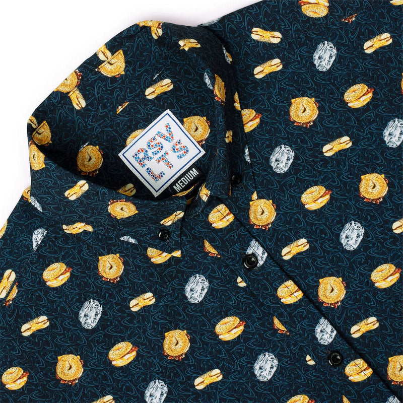 RSVLTS B.E.C. Bliss KUNUFLEX Short Sleeve Shirt in Black — detail 4
