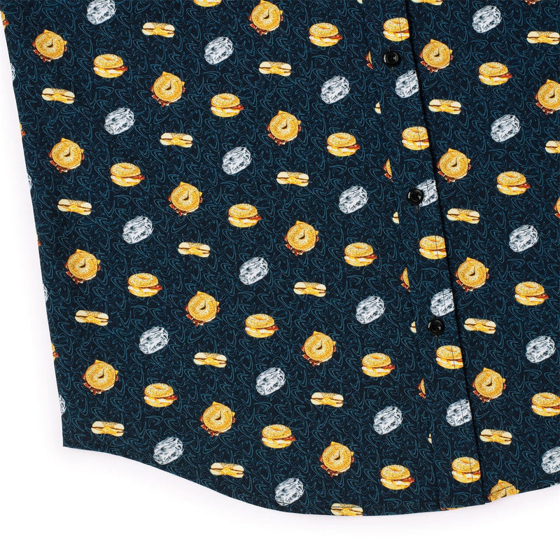 RSVLTS B.E.C. Bliss KUNUFLEX Short Sleeve Shirt in Black — detail 5