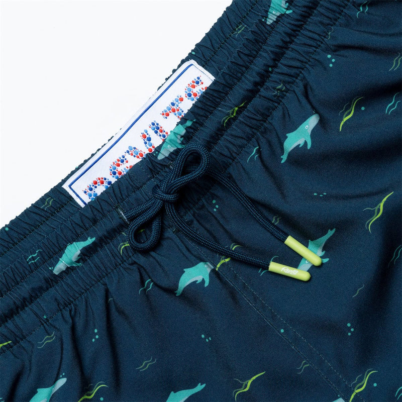 RSVLTS Baby Got Humpback Hybrid Shorts in Blue — detail 4