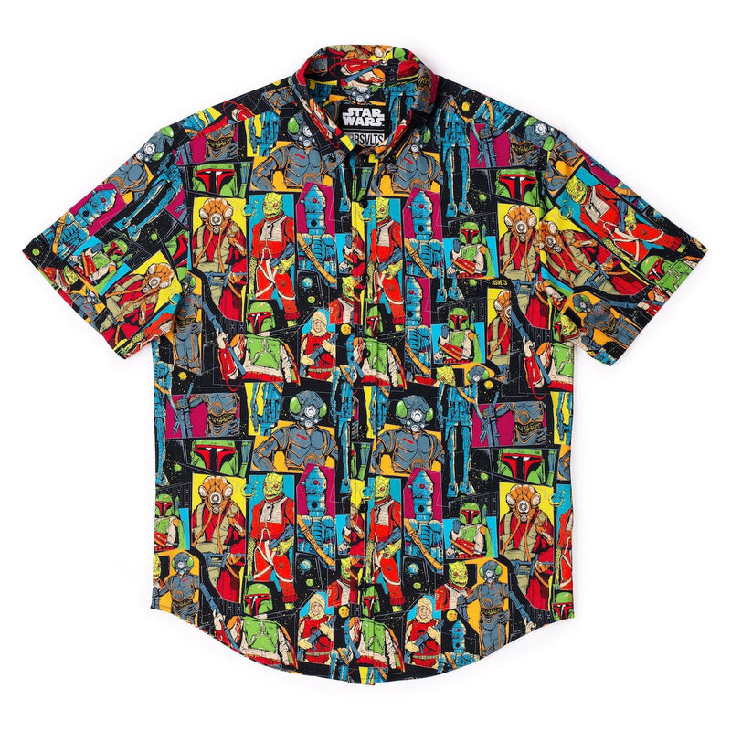 RSVLTS Any Methods Necessary KUNUFLEX Short Sleeve Shirt in Black — detail 4