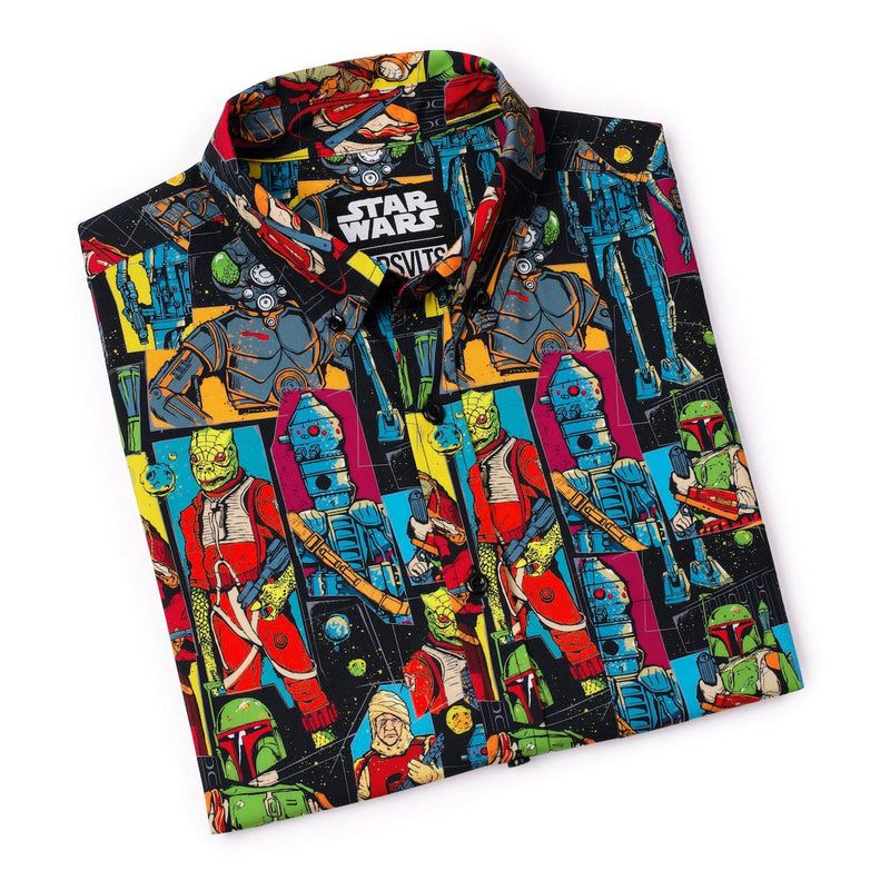 RSVLTS Any Methods Necessary KUNUFLEX Short Sleeve Shirt in Black — detail 9
