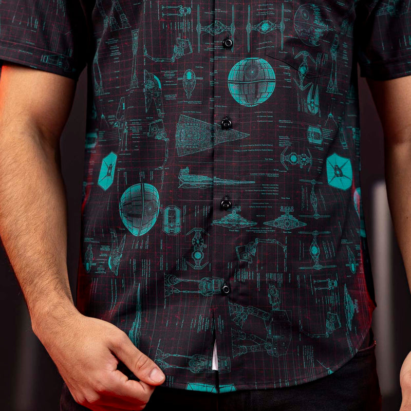RSVLTS Quite Operational KUNUFLEX Short Sleeve Shirt in Black — detail 6