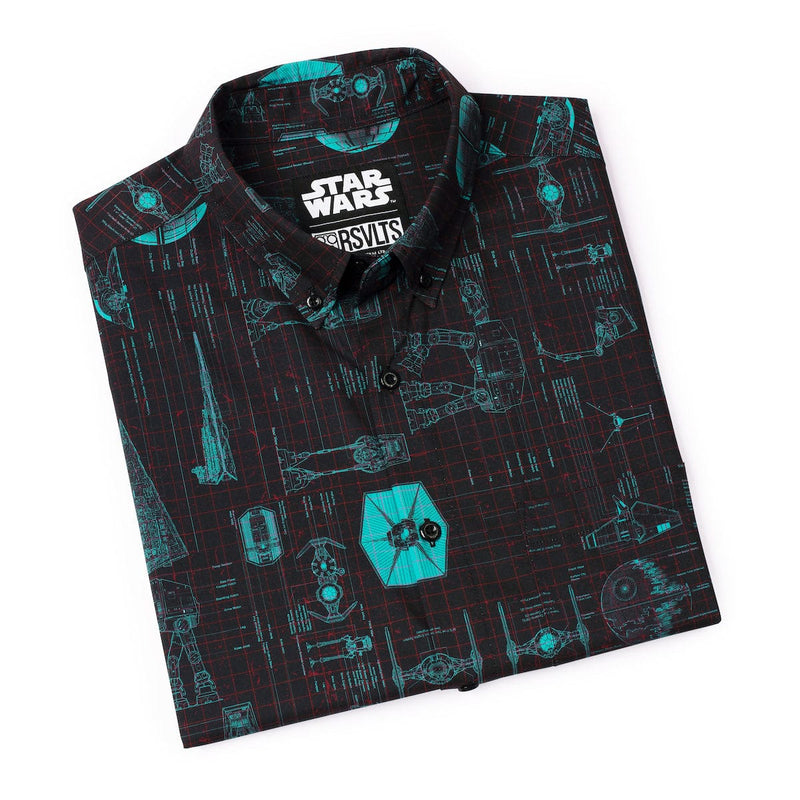 RSVLTS Quite Operational KUNUFLEX Short Sleeve Shirt in Black — detail 9