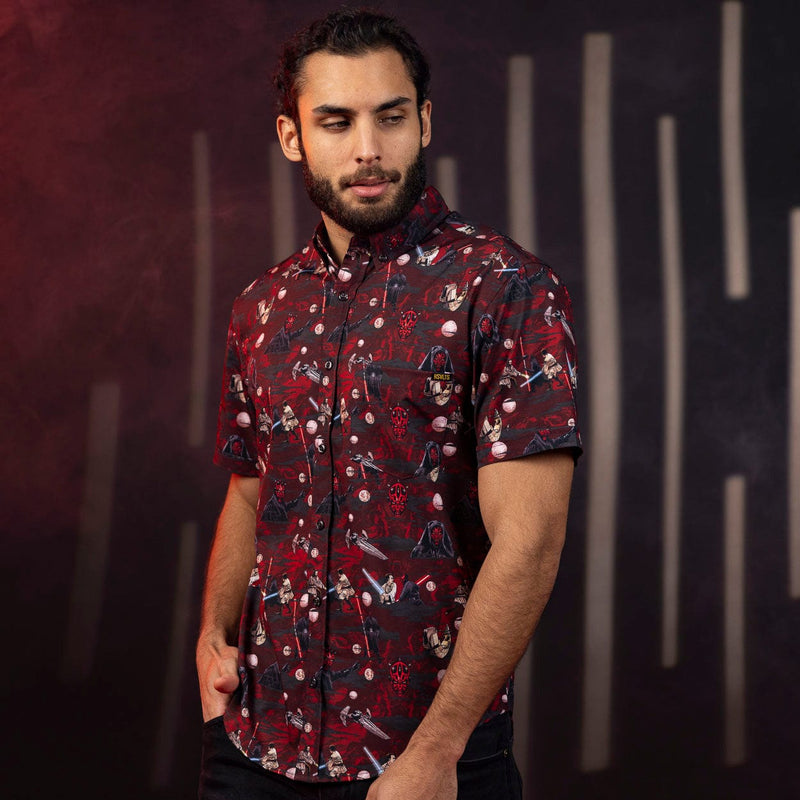 RSVLTS The Force and the Phantom KUNUFLEX Short Sleeve Shirt in Black — detail 3