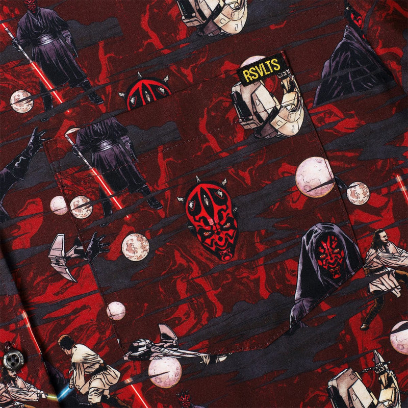 RSVLTS The Force and the Phantom KUNUFLEX Short Sleeve Shirt in Black — detail 4