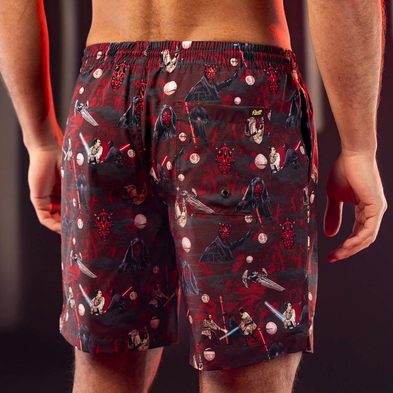 RSVLTS The Force and the Phantom Hybrid Shorts in Black — detail 3