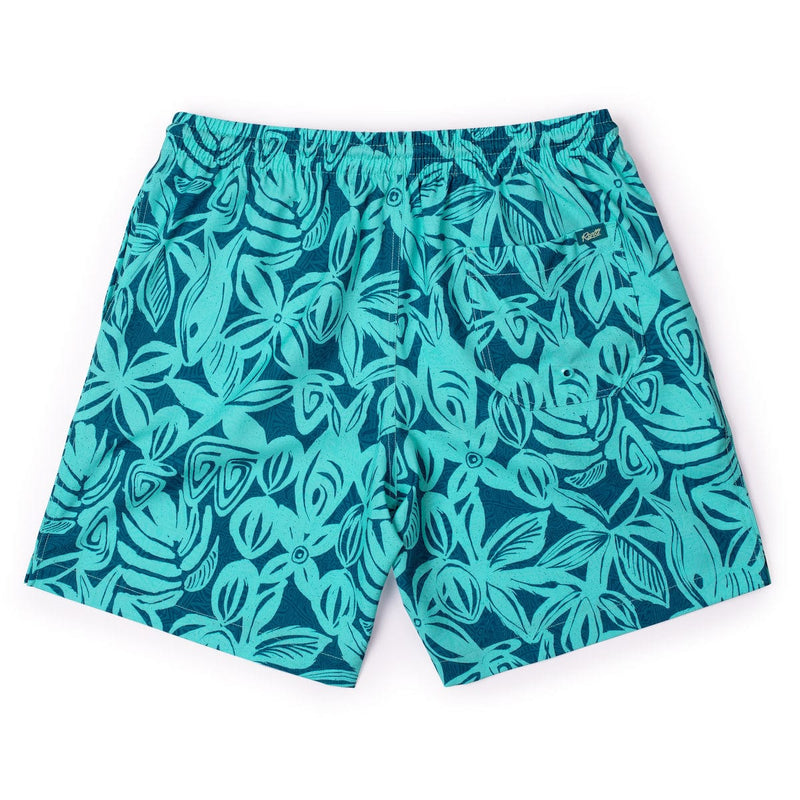RSVLTS Sweet Blue Sea Hybrid Shorts in Green — detail 4