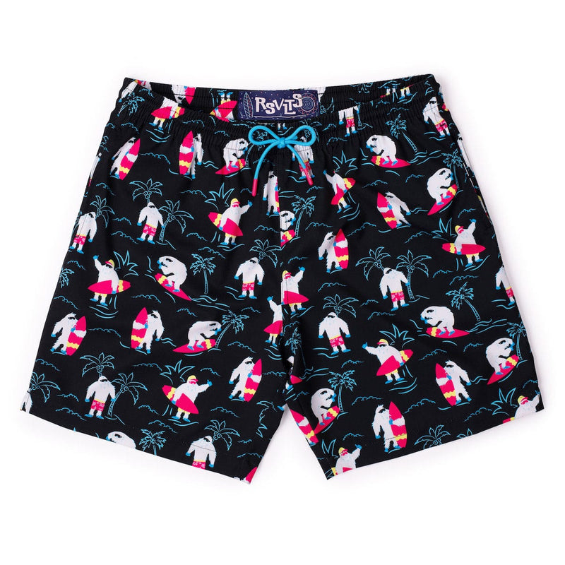 RSVLTS Yeti Gets Pitted Hybrid Shorts in Black — detail 2