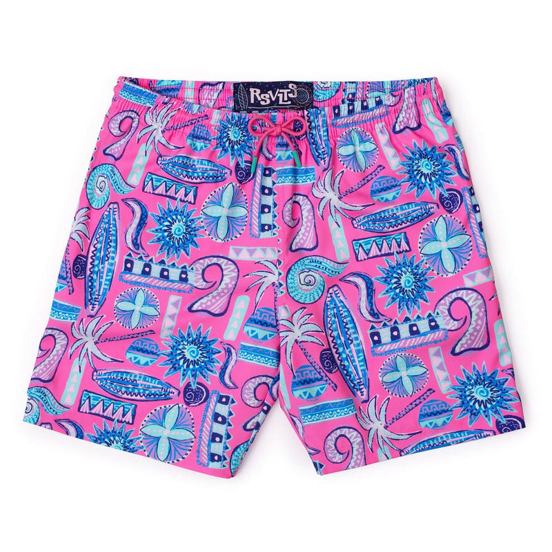 RSVLTS Pink Sand Beach Hybrid Shorts in Pink — detail 3