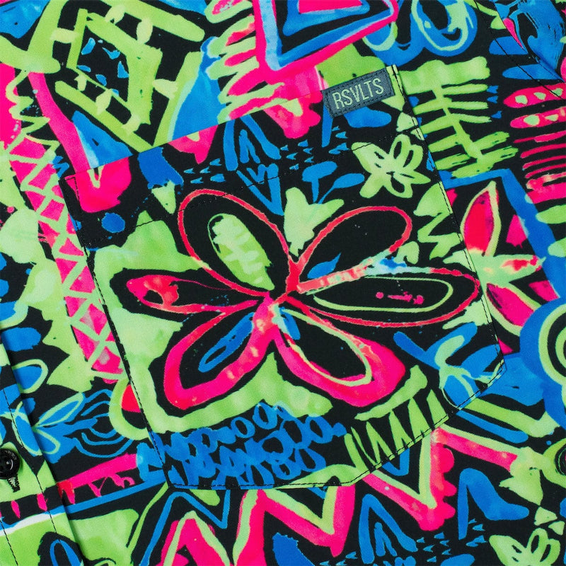 RSVLTS Reef Riot KUNUFLEX Short Sleeve Shirt in Multicolor — detail 5
