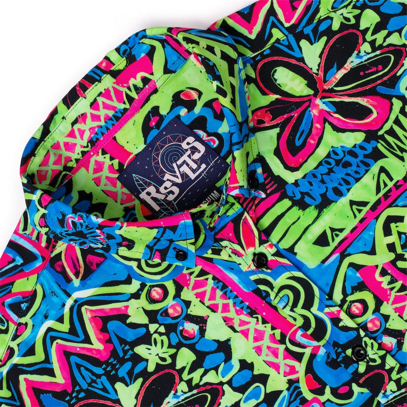 RSVLTS Reef Riot KUNUFLEX Short Sleeve Shirt in Multicolor — detail 6