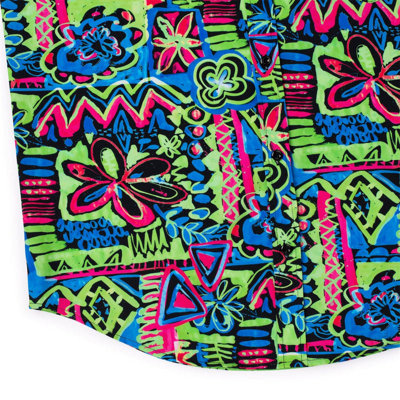 RSVLTS Reef Riot KUNUFLEX Short Sleeve Shirt in Multicolor — detail 7