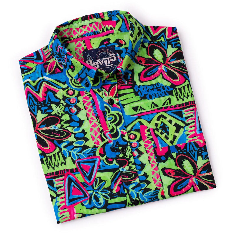 RSVLTS Reef Riot KUNUFLEX Short Sleeve Shirt in Multicolor — detail 8