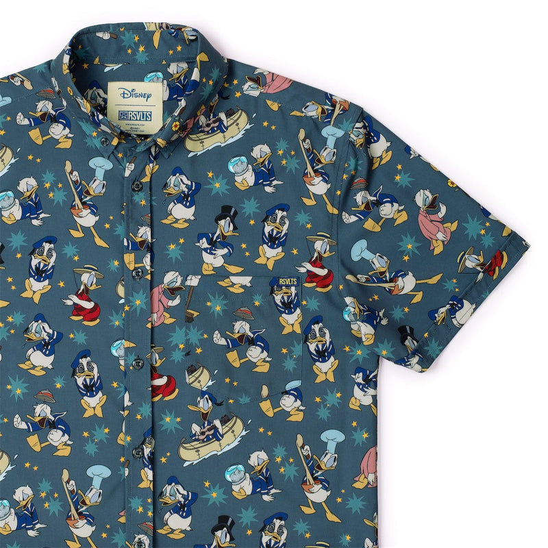 RSVLTS Quackin' Us Up KUNUFLEX Short Sleeve Shirt in Green — detail 2